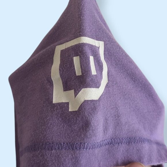 (2/$20) Twitch.tv Purple V-Neck Tee - Picture 4 of 5